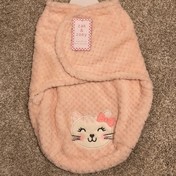 Zak & Zoey soft plush Baby Swaddle- NWT - Picture 1 of 2